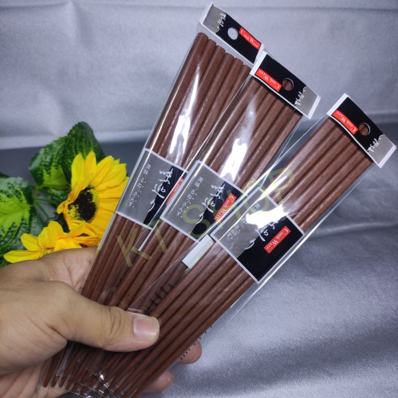 Bộ 3 ĐÔI ĐŨA GỖ DÙNG SHUSHI NHẬT BẢN CAO CẤP