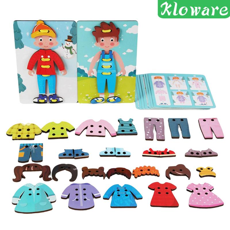 Bộ Đồ Chơi Thay Đổi Quần Áo Theo Phương Pháp Montessori Cho Bé