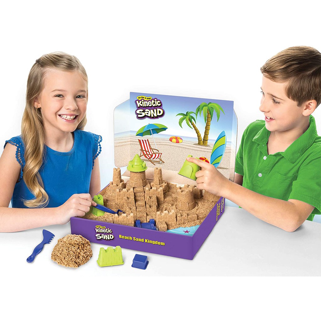 Đồ chơi KINETIC SAND - Cát biển và dụng cụ xây lâu đài - Mã SP 6044143