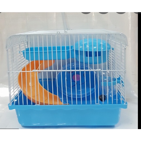 Lồng chuột Hamster 2 tầng 2 mầu