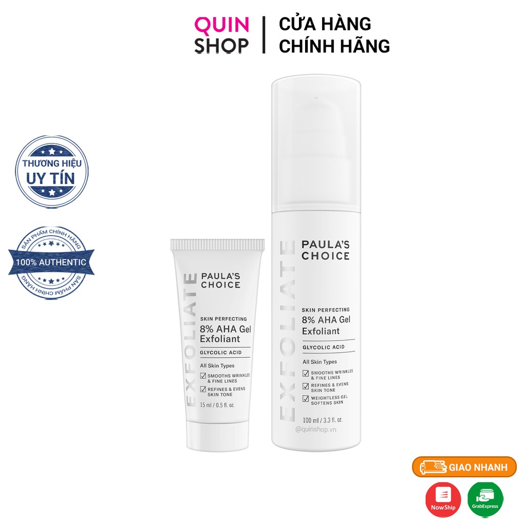 Tẩy Da Chết Hóa Học Paula's Choice Skin Perfecting 8% AHA Gel Exfoliant