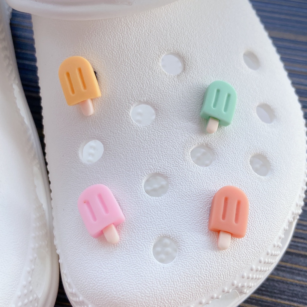 Phụ Kiện Hạt Charm croc Quyến Rũ Cá Tính # Loạt Kem Mùa Hè