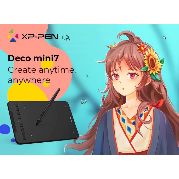 Bảng Vẽ Điện Tử XP-PEN Deco Mini7 Android Hỗ Trợ Cảm Ứng Nghiêng