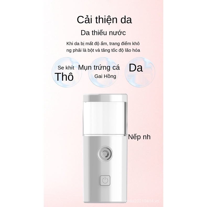 [Hàng mới về] Máy Phun Sương Tạo Độ Ẩm Mini Cầm Tay Tiện Dụng