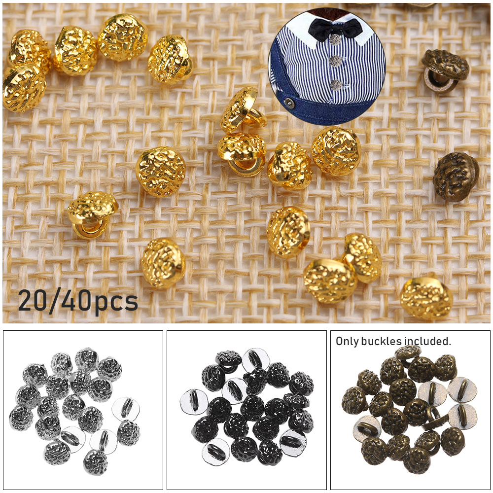 Set 20 / 40 Nút Áo Mini 4mm Nhiều Màu Cho Búp Bê