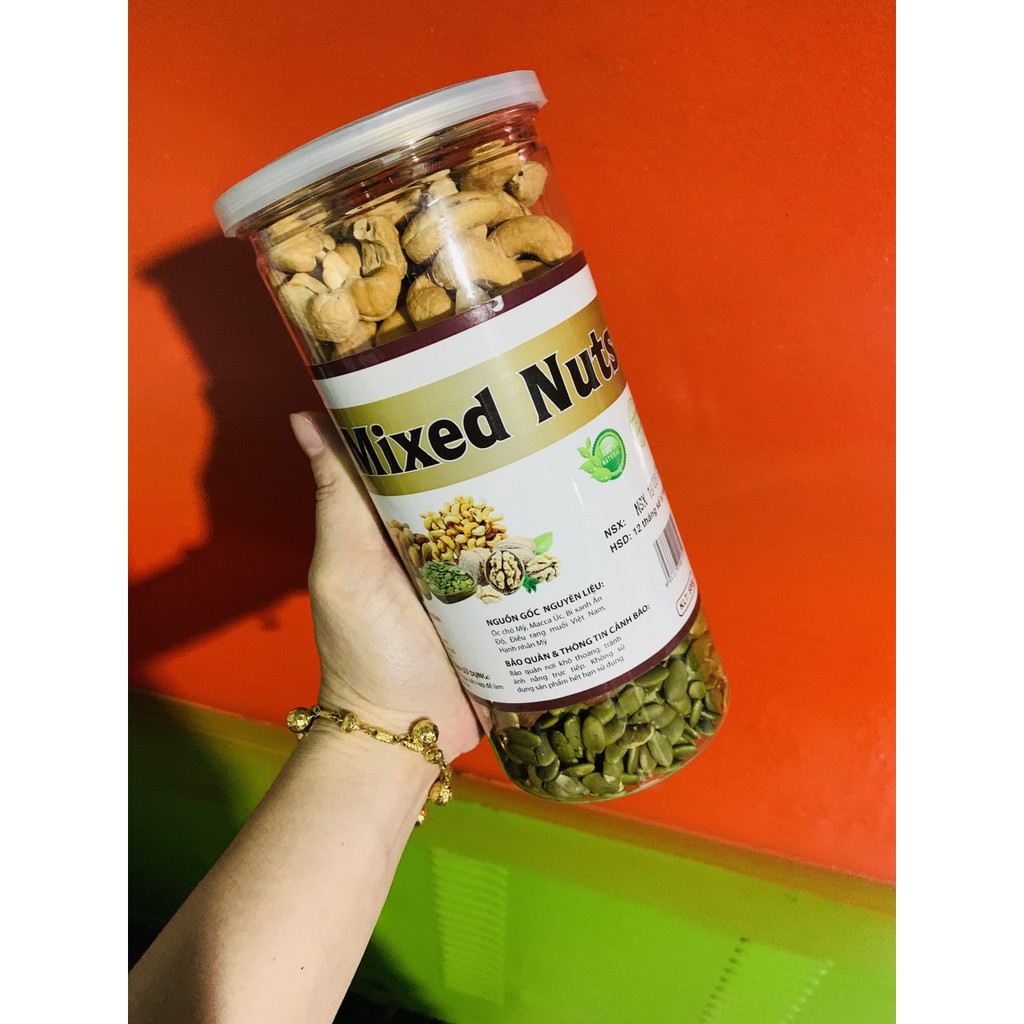 Mixed nuts 5 loại hạt tách vỏ cho mẹ bầu bổ xung Omega 3 lợi sữa,tốt cho hệ thần kinh của thai nhi, B NATURE