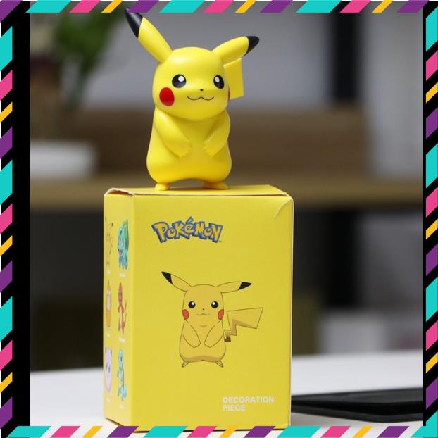 Mô Hình Pikachu, Phim Hoạt Hình Pokemon, Thích Hợp Trang Trí, Decor, Bộ Sưu Tập, Làm Quà Tặng - Full Box