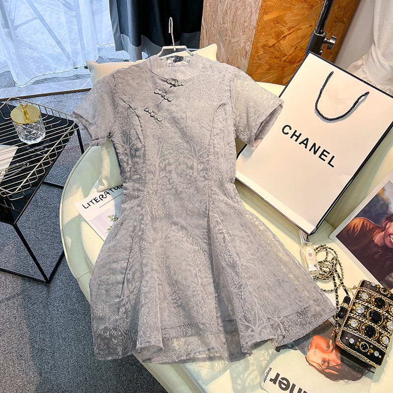 Đầm Sườn Xám Kiểu Dáng Ngọt Ngào Phong Cách Retro