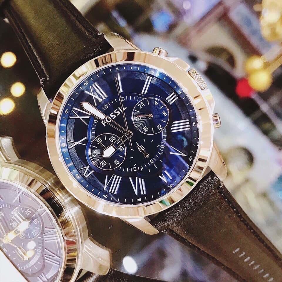 Đồng Hồ Fossil Nam FS4990 Dây Da 44mm Authentic