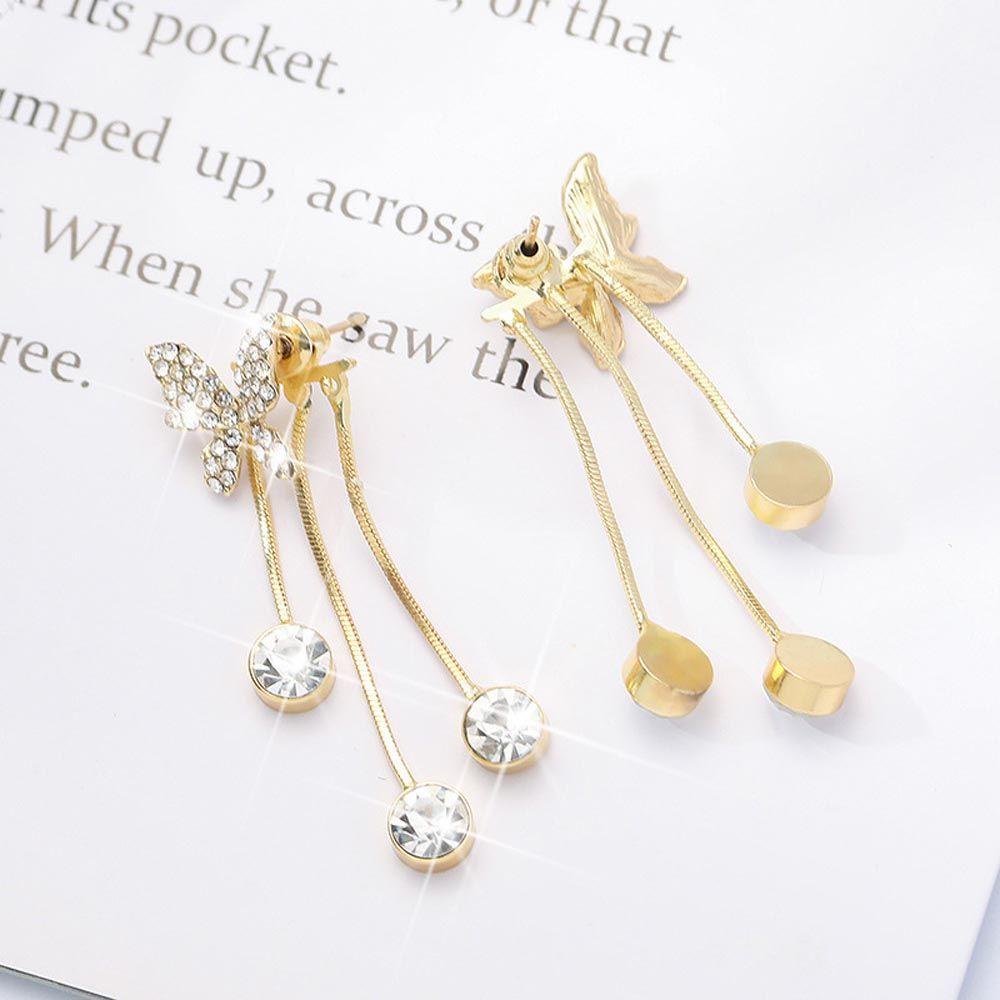 Bông Tai Hình Bướm Cổ Điển Ngọt Ngào Cho NữHoa Tai Dáng Dài Hình Giọt Nước Thời Trang Cho Nữ