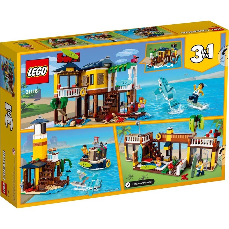 LEGO 31118 Creator 3in1 Surfer Beach House- Nhà Lướt Sóng Bãi Biển