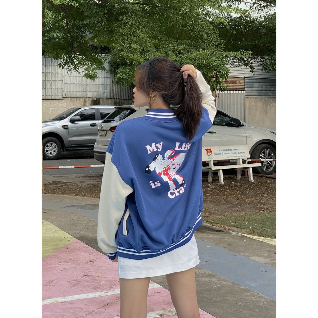 Áo Bomber in Cừu (hình thật - form unisex) | BigBuy360 - bigbuy360.vn