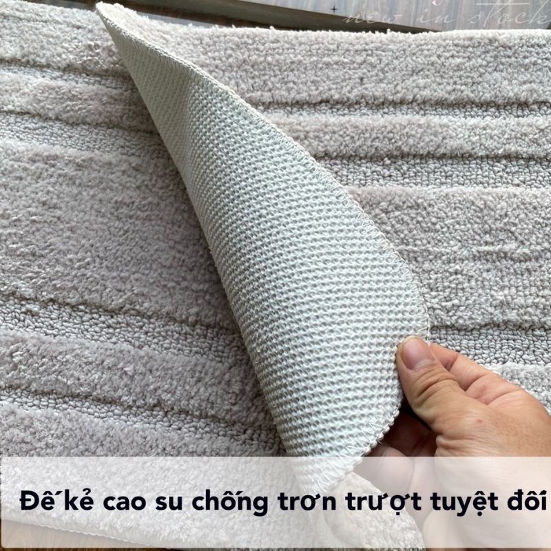 Thảm lau chân, Thảm chùi chân 1 màu cao cấp và sang trọng, kết họp sợi bông siêu thấm hút kích thước 40x60cm