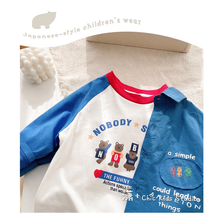 Hàng Mới Về Áo Thun Raglan Tay Dài In Họa Tiết Hoạt Hình Phong Cách Nhật Bản Hàn Quốc Thời Trang Mùa Thu 2022 Dành Cho Bé Trai Gái