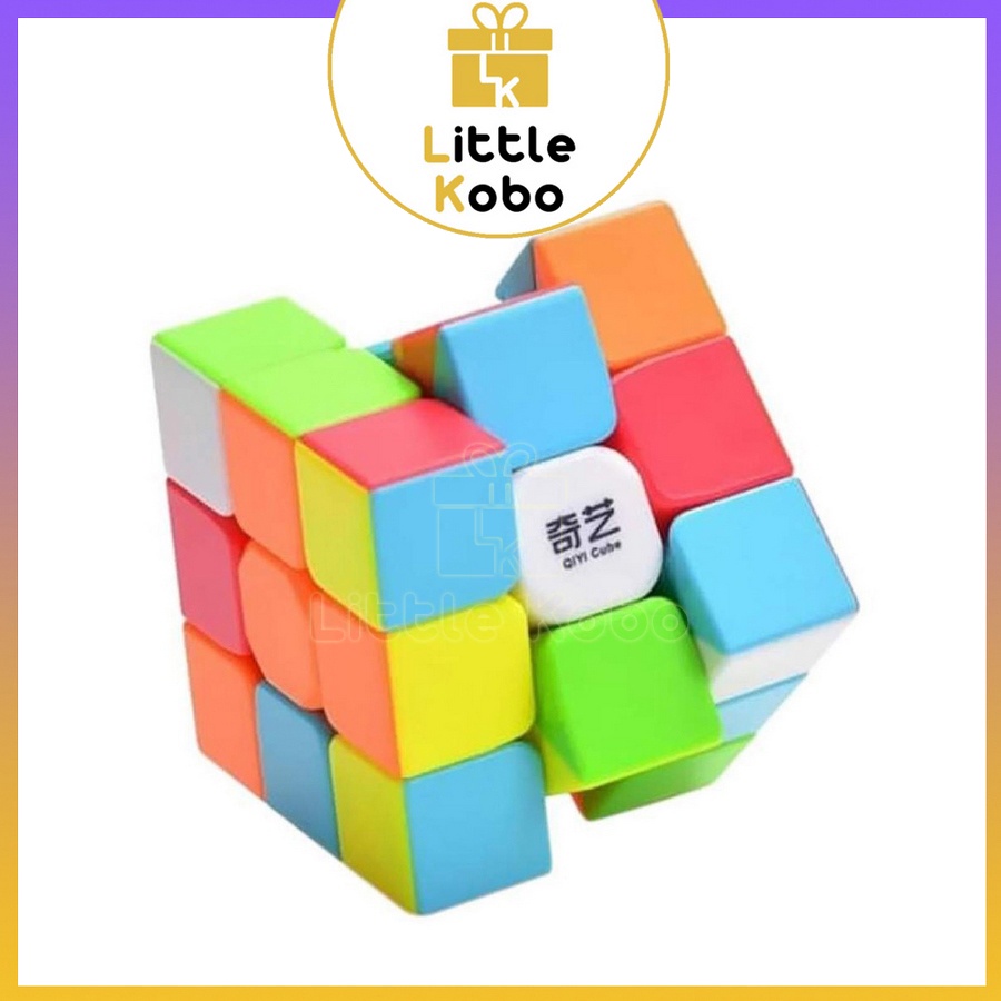 Rubik 3x3 QiYi Warrior S 3x3 Rubic 3 Tầng Không Viền Stickerless Đồ Chơi Trí Tuệ Trẻ Em Phát Triển Tư Duy - Little Kobo