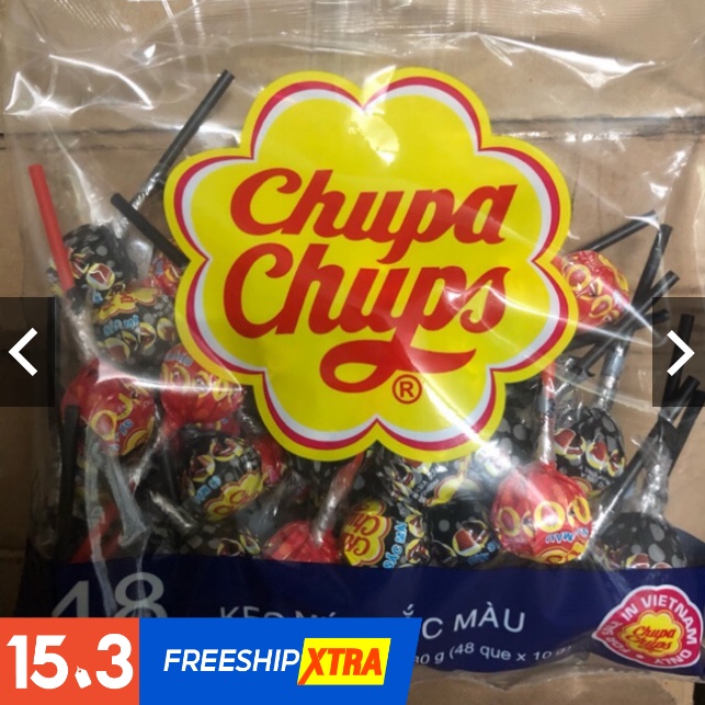 1 gói kẹo mút chupa chups vị coca 48 que