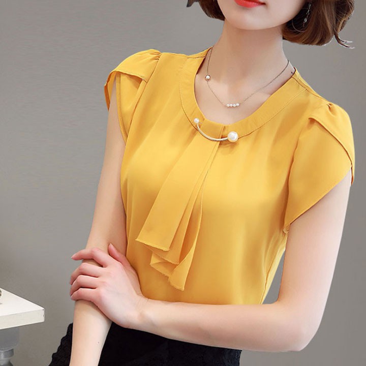 Áo kiểu phổi nơ duyên dáng Ai-003i