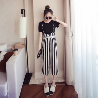 Set Bộ Áo Thun Quần Ống Rộng