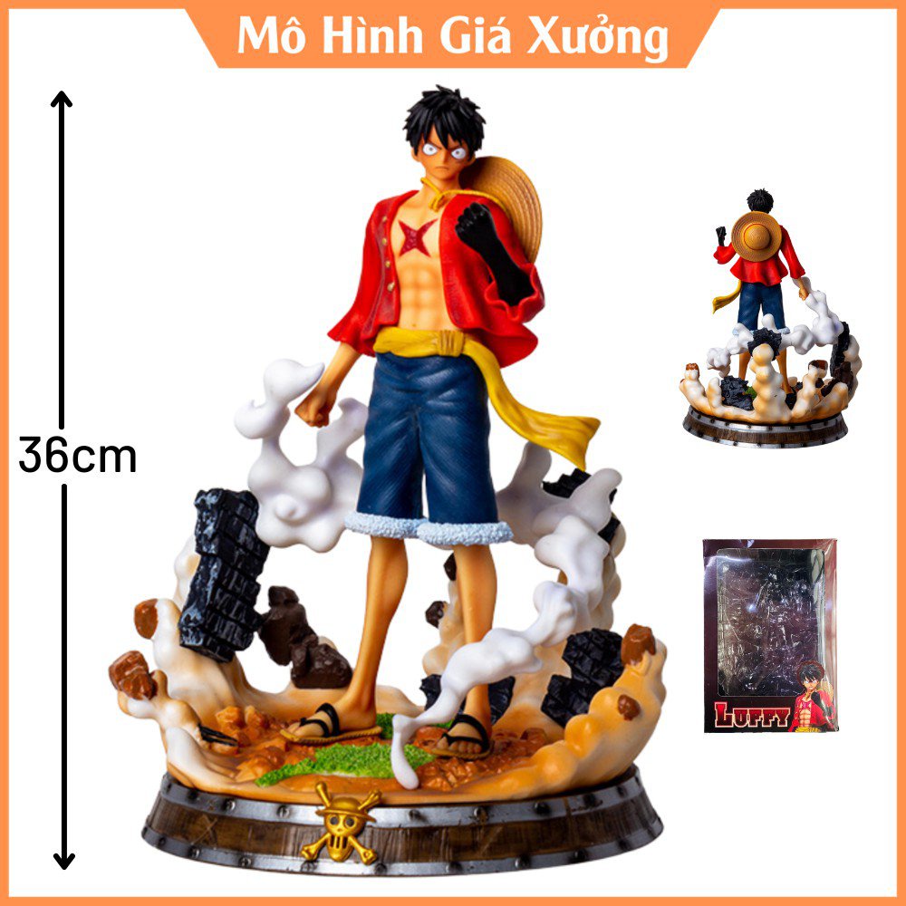 ( Có Led ) Mô hình Luffy mũ rơm One Piece Cao 36 cm - Figure Tượng Monkey D.Luffy Vua Hải Tặc