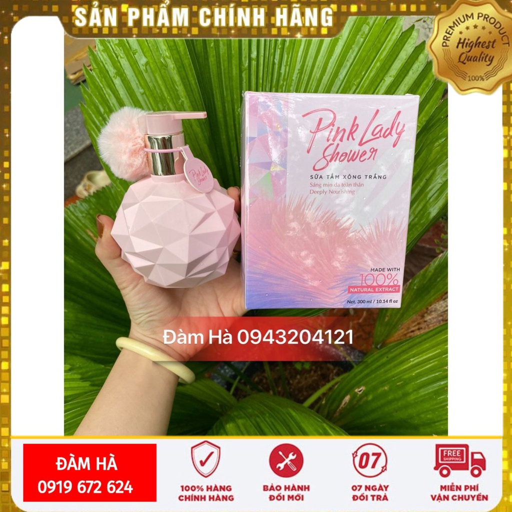 Sữa tắm xông trắng Pink Lady Chuẩn
