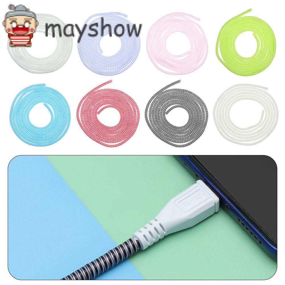 MAYSHOW Fashion Data Line Protection  Rope Phone Charger Phone Accessories Cable Winder Wire Case Protective Sleeve Cover Earphone Spring Twine Wire Case