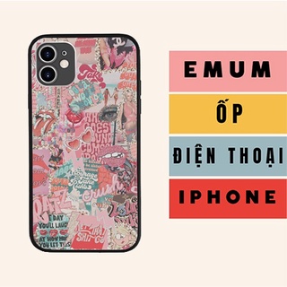 Ốp Anime Iphone Emum Cắt Dán Màu Hồng Rung Cảm Cặp Đôi cho IPHONE SAMSUNG PAP20211212