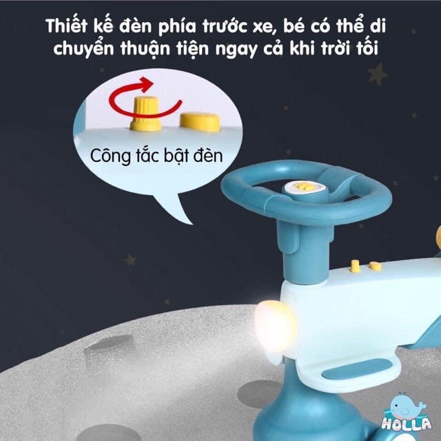 XE CHÒI CHÂN KIÊM XE LẮC  HOLLA