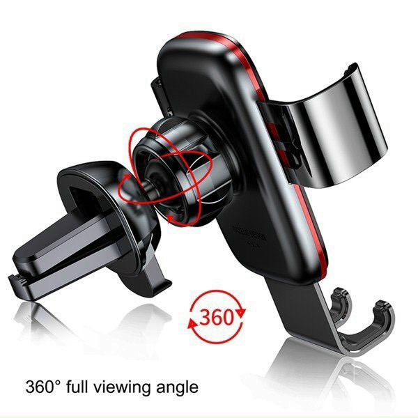 Giá Đỡ Điện Thoại Khóa Tự Động Dùng Trên ÔTô Baseus Metal Age Gravity Car Mount LV229, gắn cửa gió máy lạnh | BigBuy360 - bigbuy360.vn