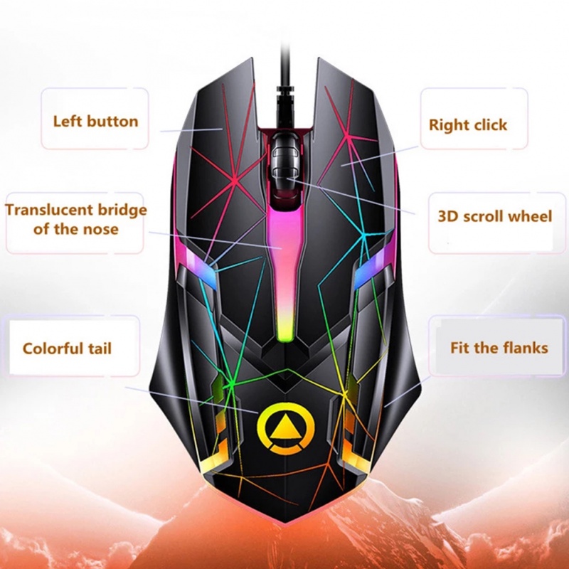 Chuột Chơi Game Có Dây Và Đèn LED