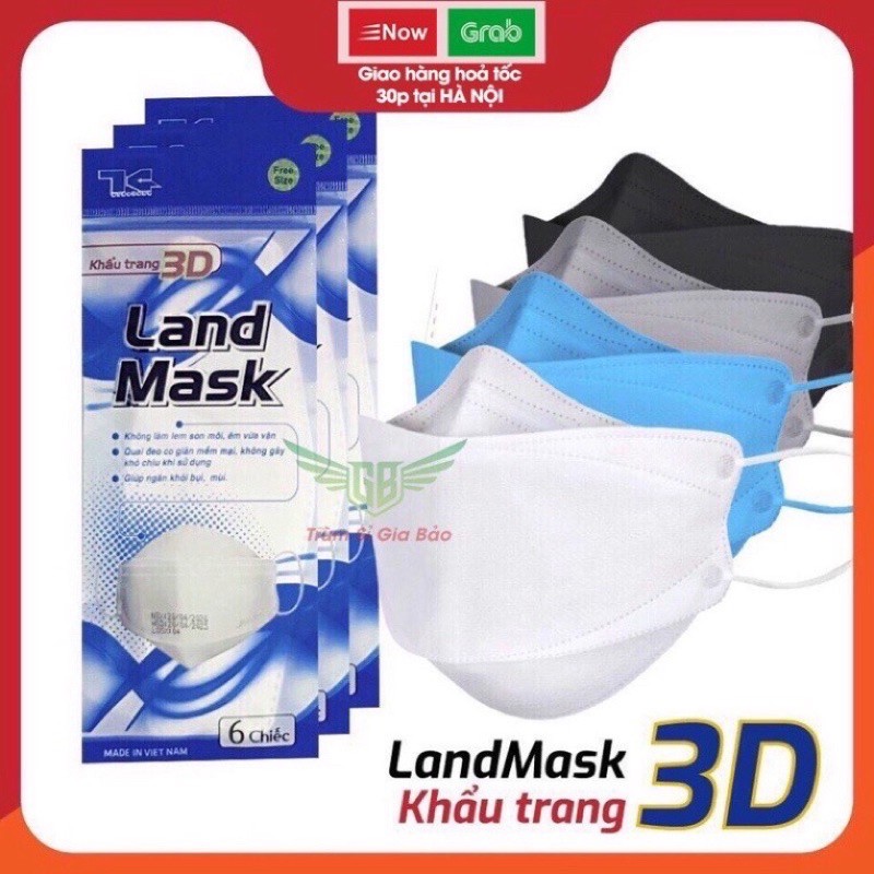 Khẩu trang 3d mask kháng khuẩn , khẩu trang y tế 4 lớp phòng chống dịch , bụi mịn , khói bụi độc hại