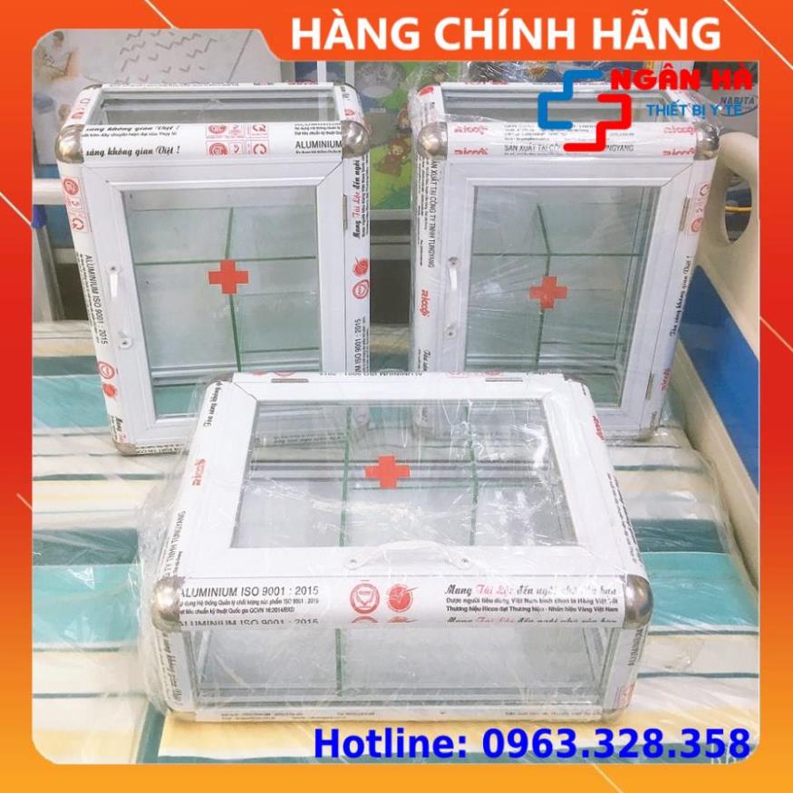 Tủ Thuốc Y Tế Gia Đình Treo Tường - Nhôm Kính-Hàng Cao Cấp, Chỉ Ship Hà Nội