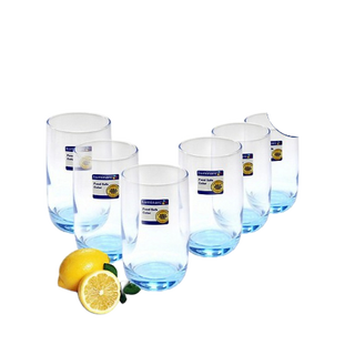 Bộ cốc (ly) thủy tinh cao Luminarc Vigne Blue 6 chiếc dung tích 29cl - L0522
