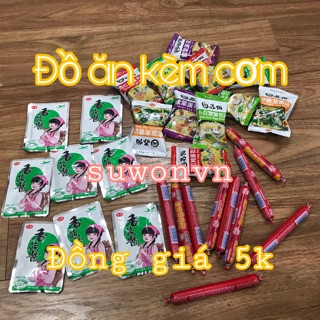 ĐỒ ĂN KÈM CƠM, ĂN KÈM LẨU TỰ SÔI - ĐỒNG GIÁ 5K