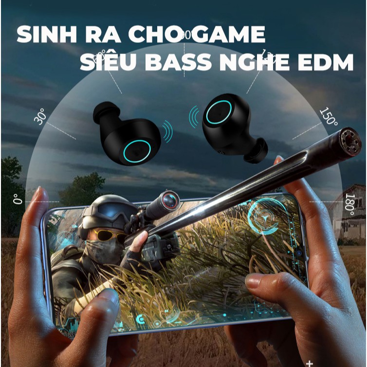 Tai nghe bluetooth HUKEY S8/S8 Plus (S8P) không dây hoàn toàn  - Bass sâu - Đối thủ SABBAT, FUNCL, QCY, Haylou | BigBuy360 - bigbuy360.vn