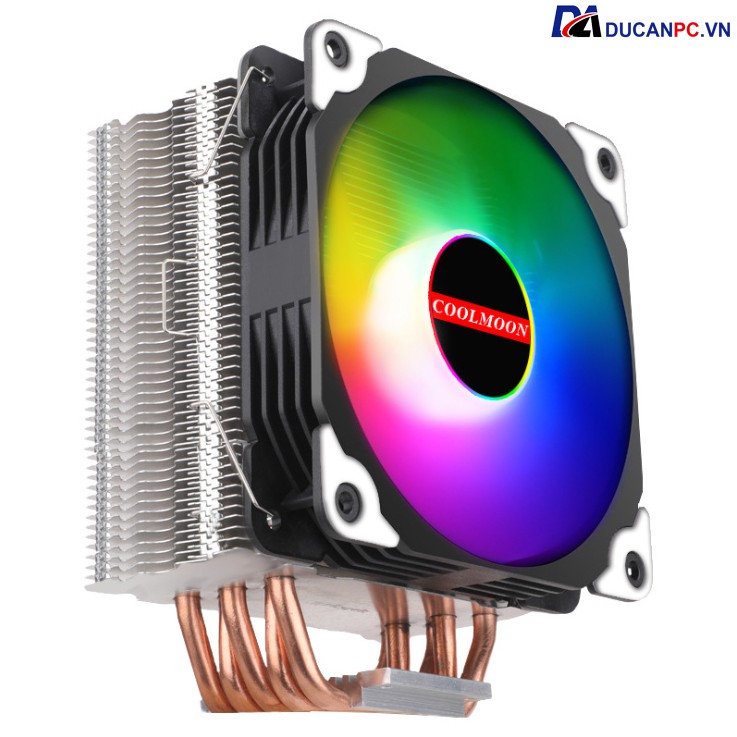 [Mã ELMS5 giảm 7% đơn 300K] Tản Nhiệt Khí, Fan CPU Coolmoon Frost X5 - Led RGB Tự Động Đổi Màu