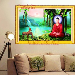 Tranh Đính Đá Phật | Thích Ca Mâu Ni Phật VS123 ( 97 x 60 cm )
