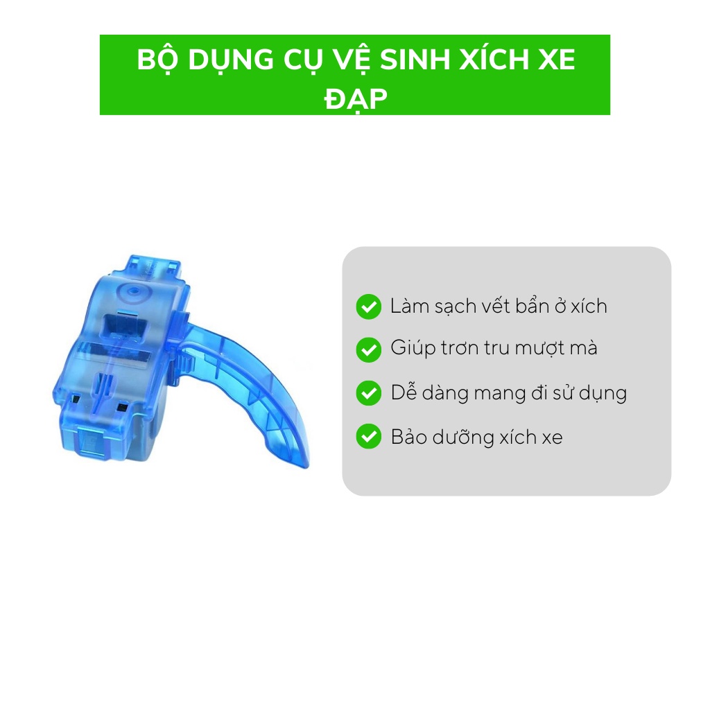 Bộ dụng cụ vệ sinh xích xe đạp
