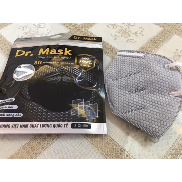 Khẩu trang 4 lớp than Hoạt tính  Dr.MasK 3D | BigBuy360 - bigbuy360.vn