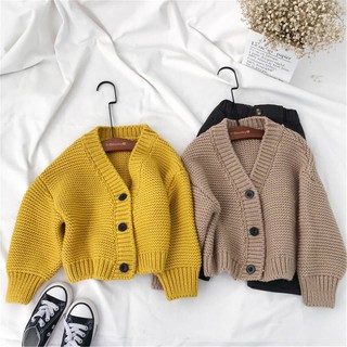 Áo khoác len đan cardigan Hàn Quốc cho bé gái cực yêu.