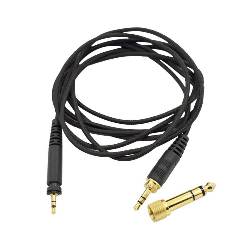 Woven Earphone Cable Cord for SRH440 840 940 for SHP9000 SHP8900 Headset