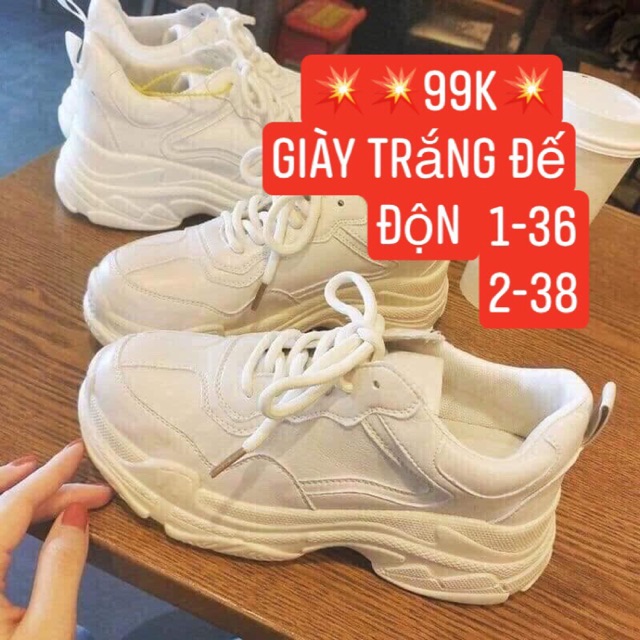 Giày thể thao đế độn cao 5cm