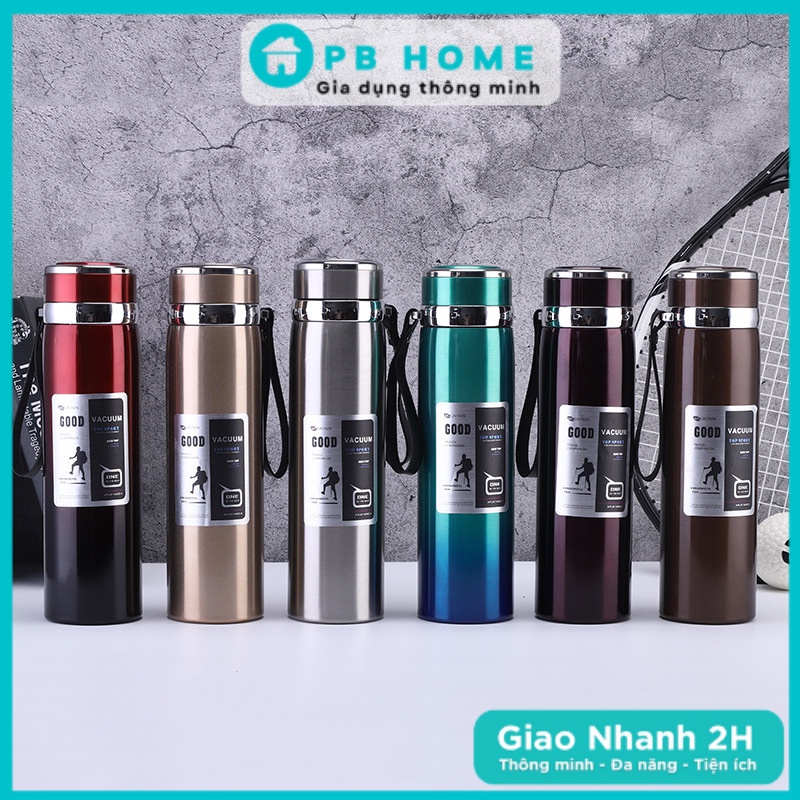Bình Giữ Nhiệt Inox POR048 + 49, Bình Đựng Nước Thể Thao Cao Cấp