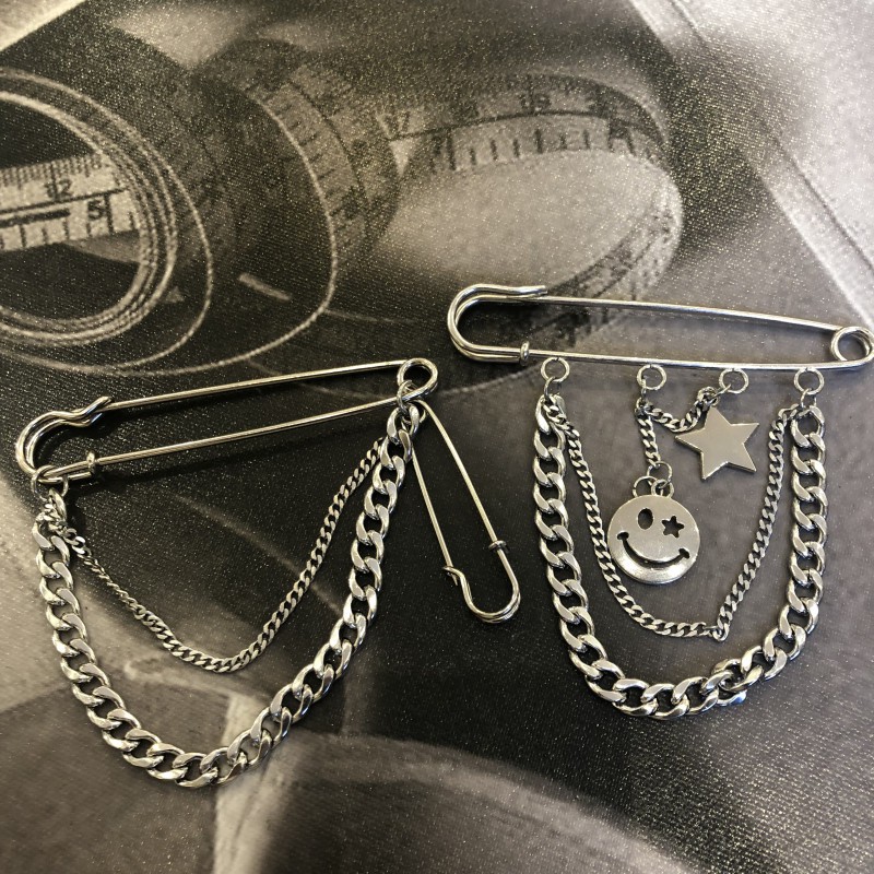 Ghim cài áo bằng kim loại phong cách cá tính 2233