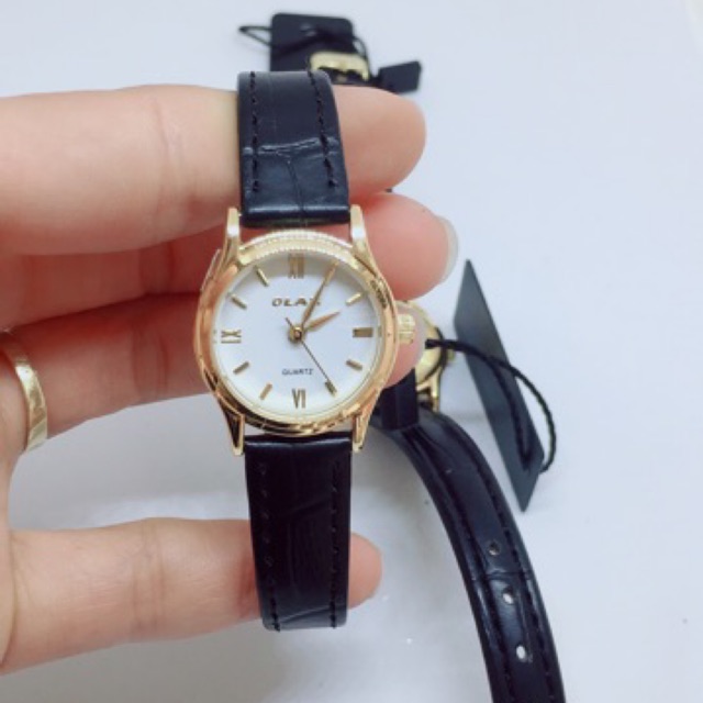 Đồng hồ nữ OLAX dây da nhỏ xinh- chống nước tốt tặng kèm pin