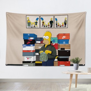 Tranh vải treo tường trang trí Supreme / Kaws / Bape / Offwhite