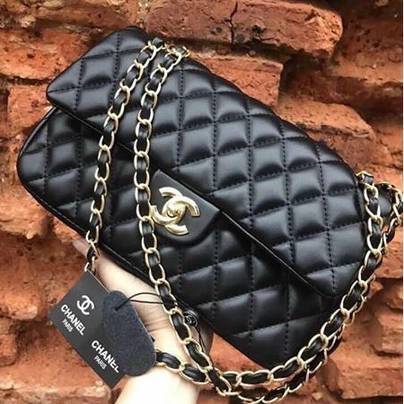 Túi Xách Nữ Classic Hai Nắp Da Bóng Siêu Hot