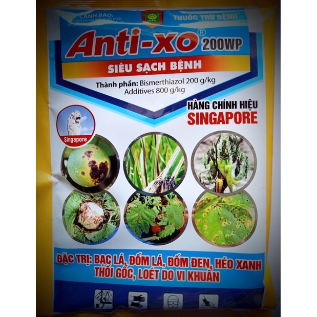 ANTIXO 200WP gói 30gr: Thuốc Đăc Trị Bệnh Vi Khuẩn Bạc lá, Thối Nhũn