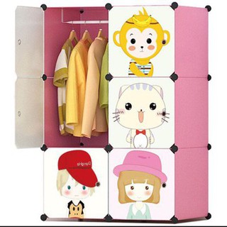 Tủ nhựa ghép 6 ô đa năng