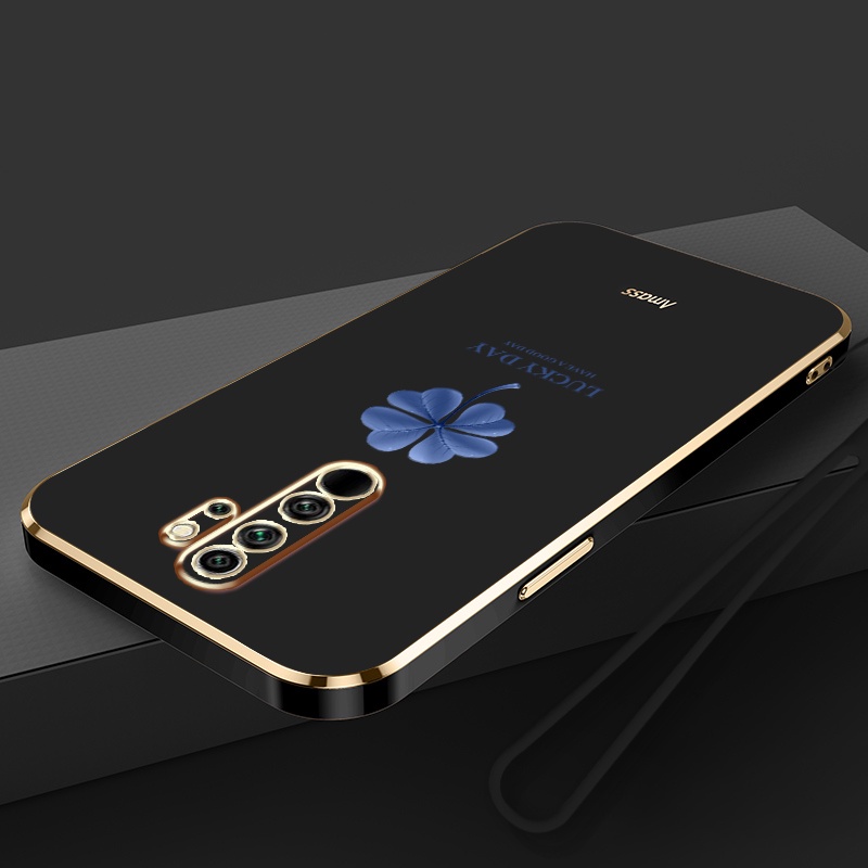 Ốp Điện Thoại Silicon Mạ Viền Đơn Giản Sang Trọng Cho Xiaomi Redmi Note 8 2021 Note 8 Pro