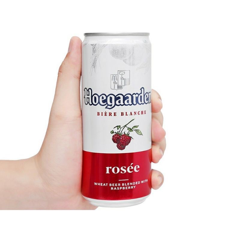 Bia trái cây Hoegaarden Rosée thùng 24 lon x 330ml